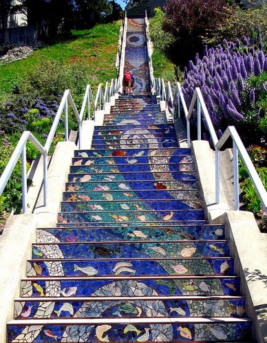 View of the beautiful steps!