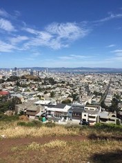 View of the city at the top