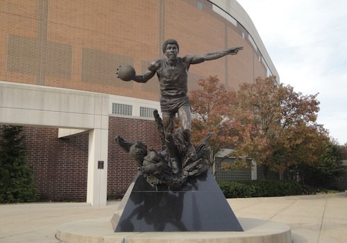 The Earvin "Magic" Johnson Statue