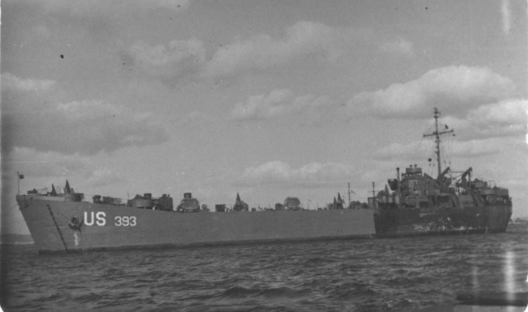 LST 393 around 1945