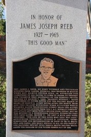 Photo of memorial of James Joseph Reeb, located in Selma, Alabama.