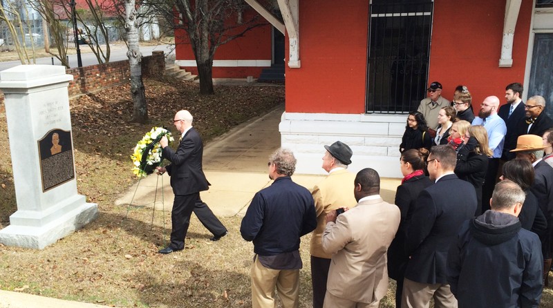 Students from St. Olaf the college where James Reeb attended, honoring him fifty years later.