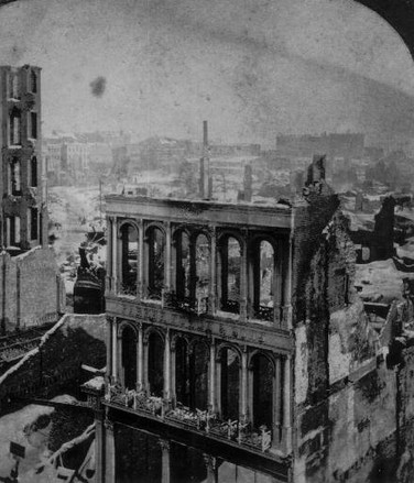 Downtown Boston after the Great Fire of 1872 (image from Wikimedia)