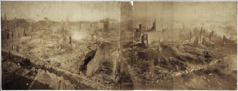 The aftermath of the 1872 fire (image from the Boston Public Library)