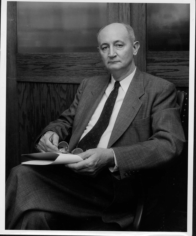 Social studies professor and local politician Arvil E. Harris (1898-1964) is best remembered at Marshall for being the first Dean of the Graduate School..