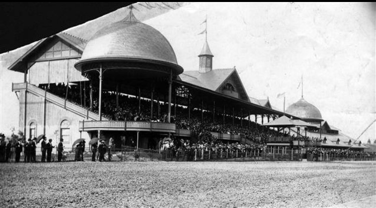 Oakley race track was a popular gathering place at the turn of the century until new laws prohibited gambling. 