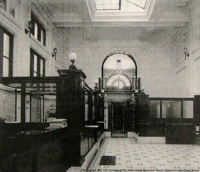 Interior of Adirondack National Bank (pre-1960's)