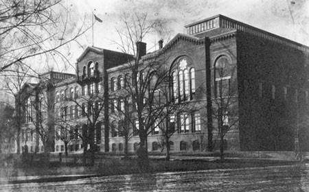 Exterior view of the building 