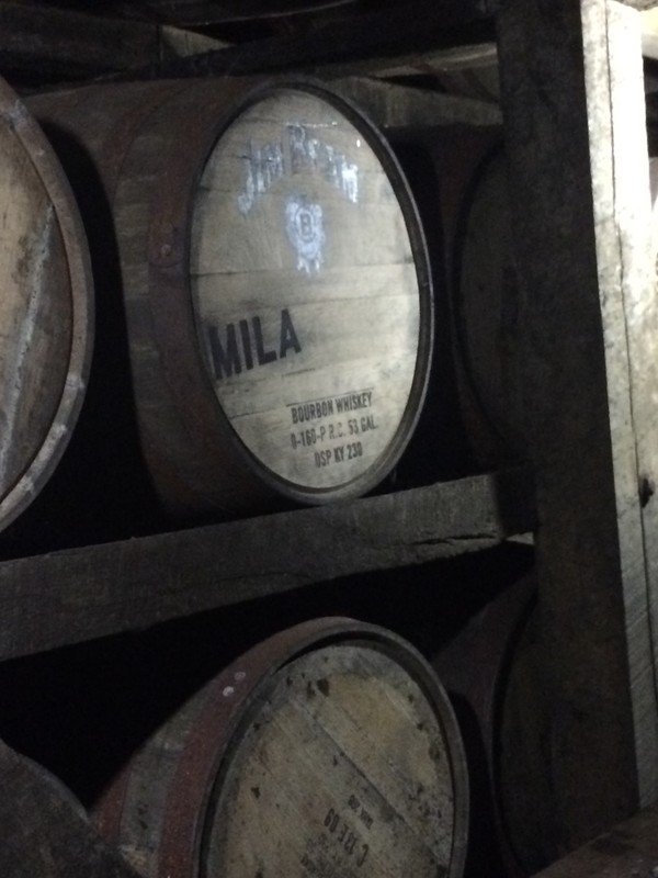 Mila Kunis' barrel at Jim Beam Distillery