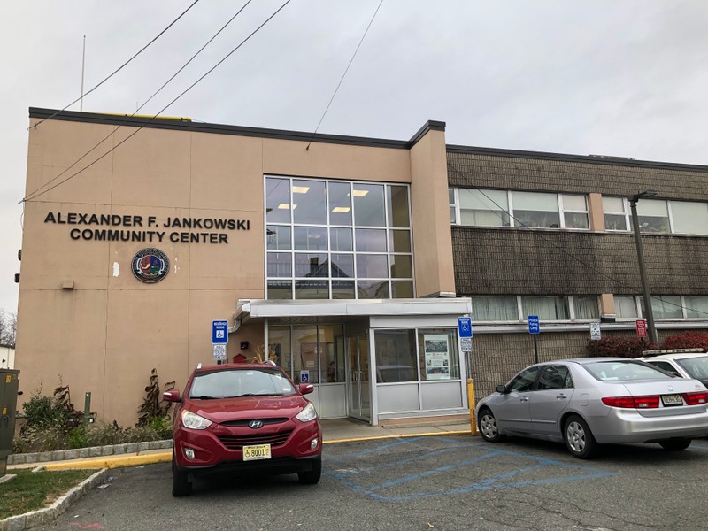 Front entrance to the Alexander F. Jankowski Community Center at 1 Olive Street. 