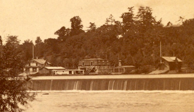 Fairmount Dam by James Cremer (1821-1893) (image from Wikimedia Commons)