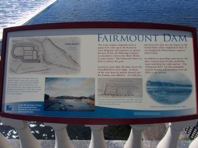 Fairmount Dam marker (image from Historic Marker Database)