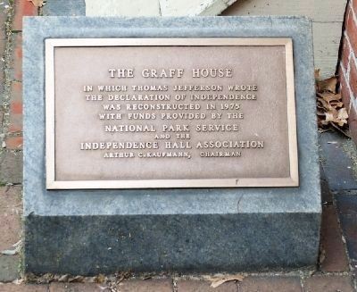 Graff House marker (image from Historic Markers Database)