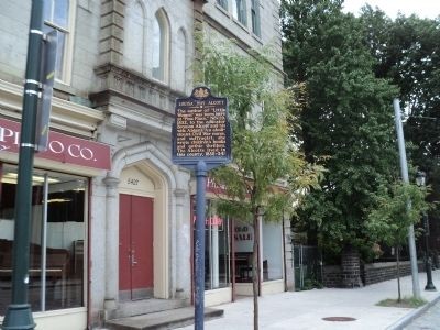 Marker on Germantown Avenue (image from Historic Marker Database)