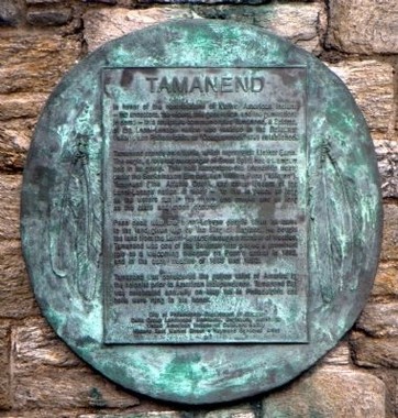 Tamanend marker (image from Historic Marker Database)