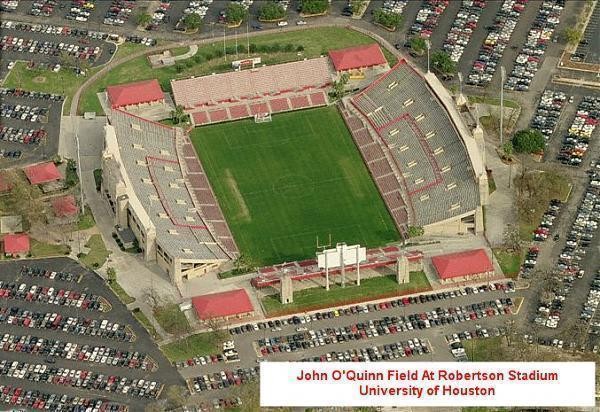 An aerial view of Robertson Stadium