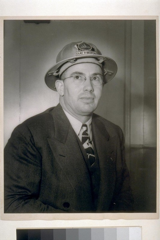Clay P. Bedford, Vice President and General Manager of Kaiser's Richmond yards, and one of many brilliant logistical minds that helped revolutionize the shipbuilding industry during World War II. (UC Berkeley, Bancroft Library)