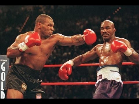 Tyson swings.