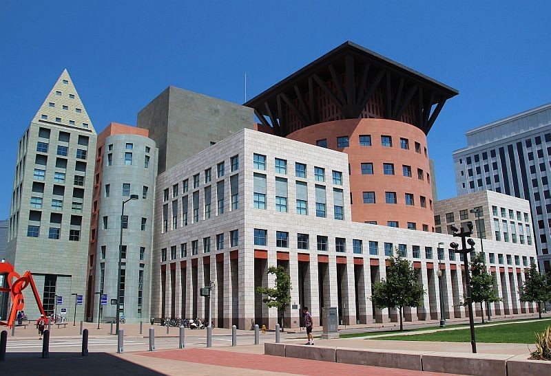 The Denver Public Library's Central Library was designed by world-renowned architect Michael Graves. 