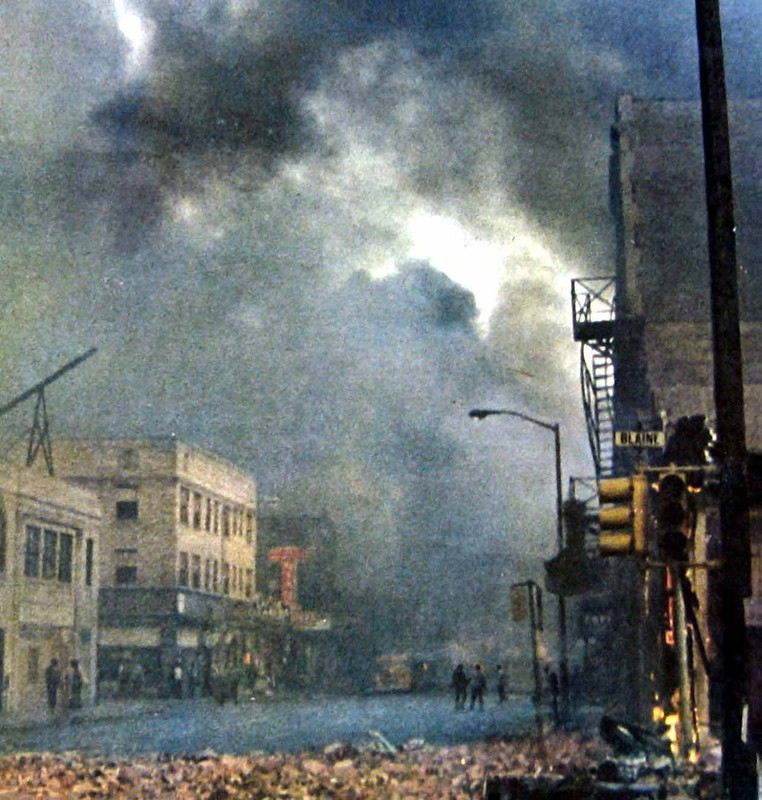 12th and Blaine set ablaze