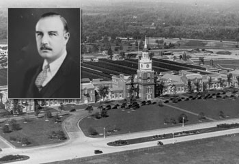 The museum with architect Robert O. Derrick