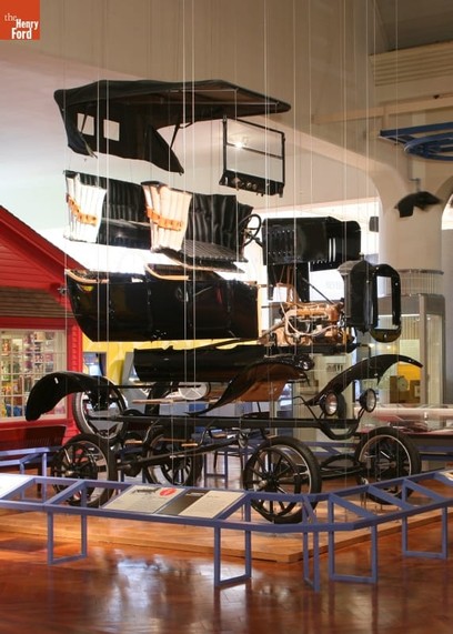 "Exploded" Model T, demonstrating how Ford's assembly line worked