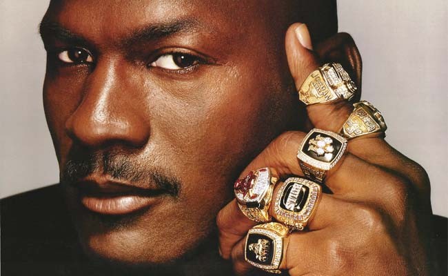 Jordan with his rings.