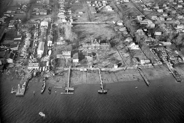 Aerial view of station and grounds in 1929 (image from the Independence Hall Association)