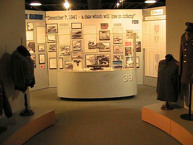 Pearl Harbor display in the museum.