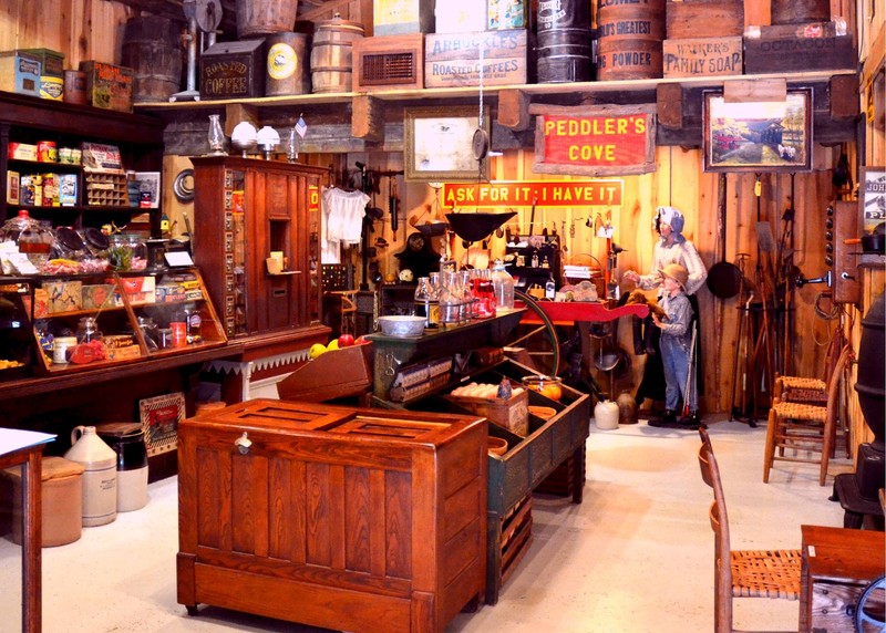 The museum features a variety of artifacts and products that could be found in general stores throughout the nineteenth and early twentieth centuries. 