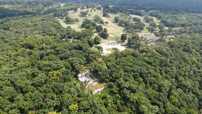 Aerial view Swope Park