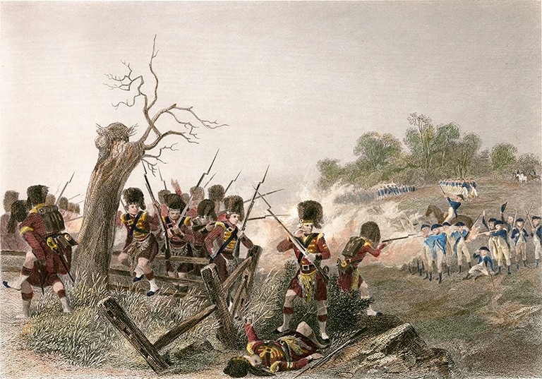 An artists depiction of the Battle of Harlem Heights, a small American victory that boosted morale following the loss of Long Island.