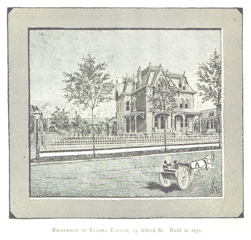 The Elisha Taylor home in 1884