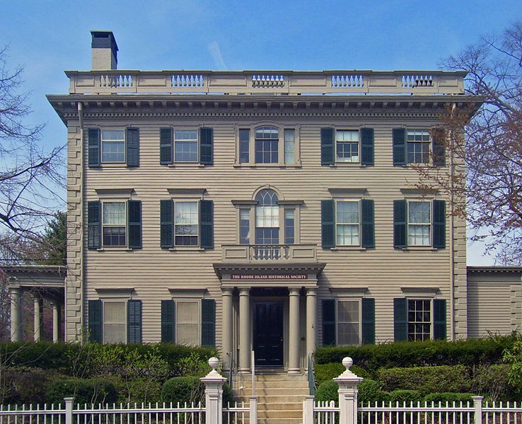 The Aldrich House was built in 1821 and is today the home of the Rhode Island Historical Society.