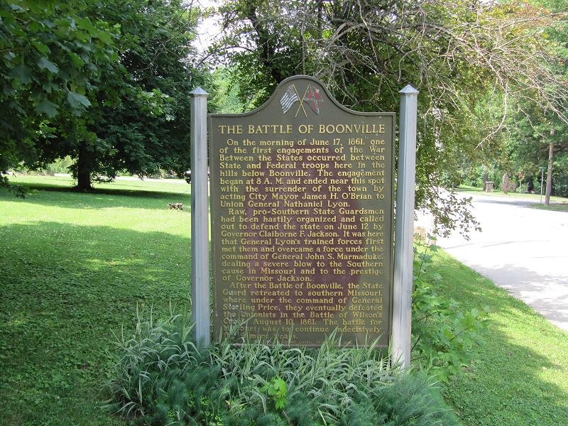  The Battle of Boonville historical marker is located near 1216 East Morgan St.