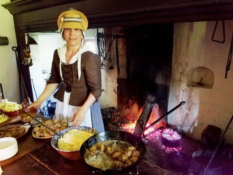 The main tavern today being used to cook historic foods