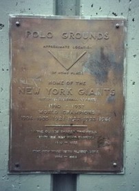 Plaque at the stadium