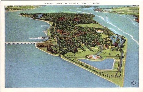 Aerial view of Belle Isle