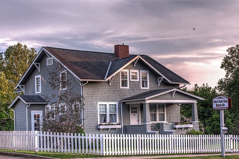 The childhood home of John Glenn is now a museum.