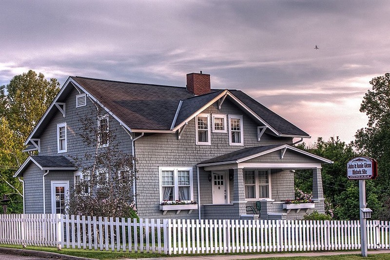 The childhood home of John Glenn is now a museum. 