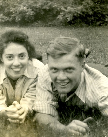 John Glenn with then longtime friend Annie Casto