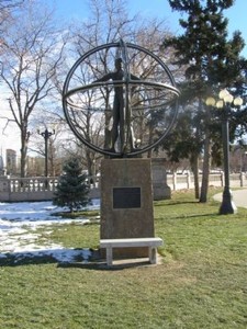 In Honor of Christopher Columbus Monument (image from Historic Marker Database)