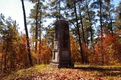 This nearby monument was created in 1930 to honor the Americans who fought at Kettle Creek.