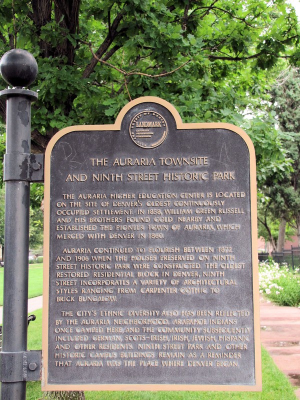 The Colorado State Historic marker.