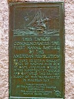 This plaque was dedicated in 1927 and can be found on the lawn of the Washington County Courthouse.