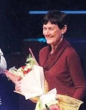 Dr. Penny Ferguson receiving recognitionin 2019 for teaching 50 years. S