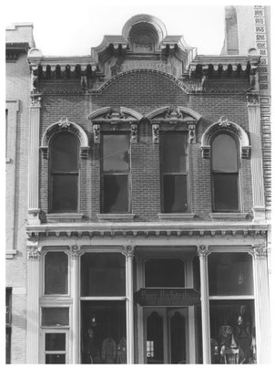 The Crawford Building on Larimer Street, photographed by Kathy Renner, 1973 (image from NRHP)