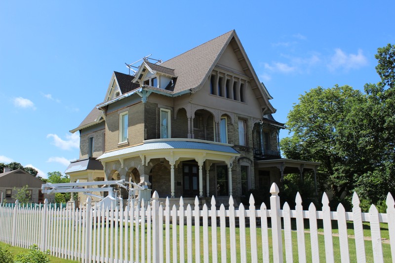 The house as it looks today, currently under restoration.