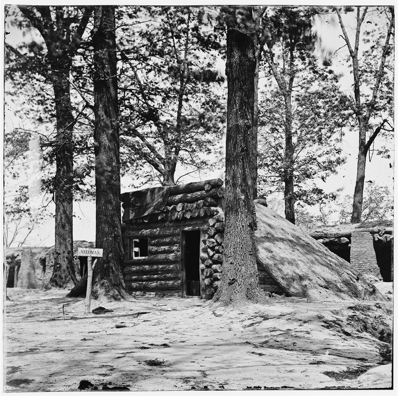 A photo of Fort Stedman as it appeared in 1865