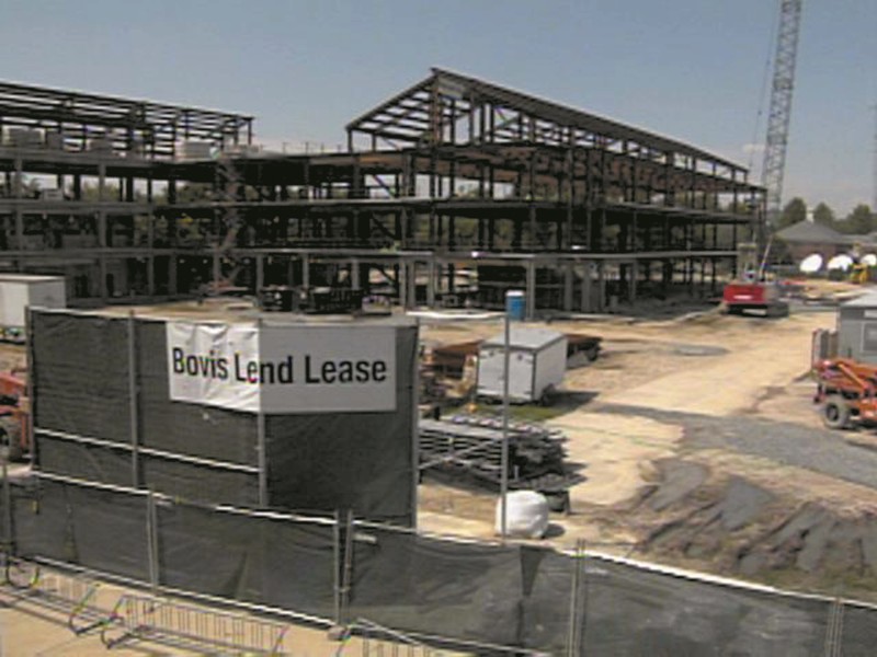 Henson Hall under construction, 2002